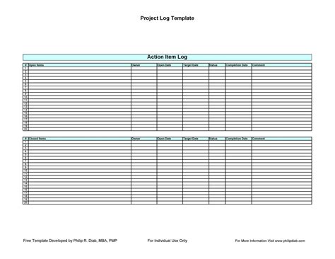 49 Great Action Item Templates MS Word Excel ᐅ TemplateLab