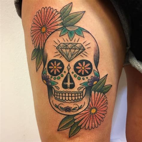 105 Best Sugar Skull Tattoo Designs And Meaning Check More