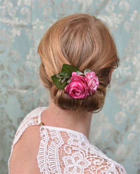石川県 Xwwdp Rose Flower Hair Clips For Women Korean Back Head Grab Clip O Emainjp