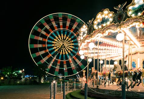 Free Images People Night Summer Travel Ferris Wheel Carnival