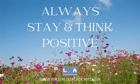 Always Stay And Think Positive