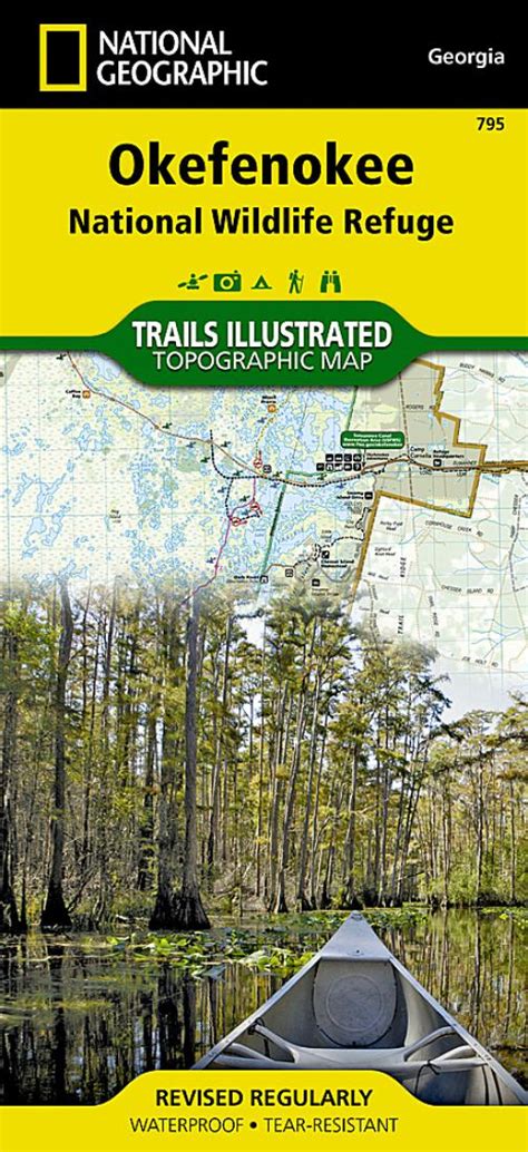 Okefenokee National Wildlife Refuge Map By National Geographic Maps