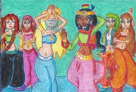 Belly Dance Party At The Super Angels By Blockdasher91 On Deviantart