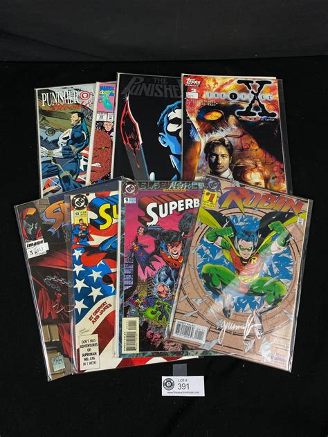 Lot Of Collectible Comic Books On Board And Wrapped