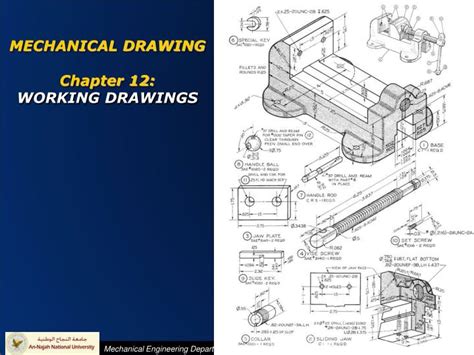 Ppt Mechanical Drawing Chapter 12 Working Drawings