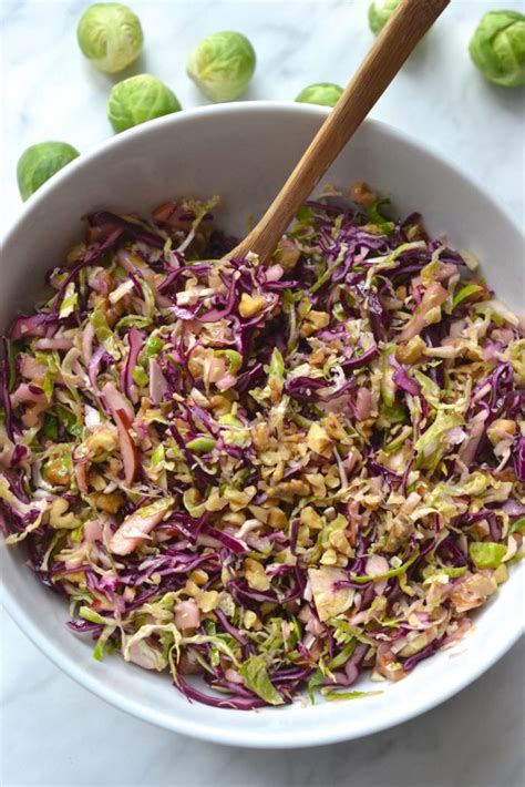 Brussel Sprout Apple And Walnut Slaw Every Last Bite