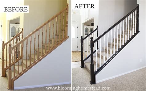 Today, i'm going to show you how i replaced my ugly, and quiet frankly, dangerous, 1970s staircase with smart banisters and a handrail from richard burbridge. DIY Stair Railing Makeover - Page 2 of 2 - Blooming Homestead