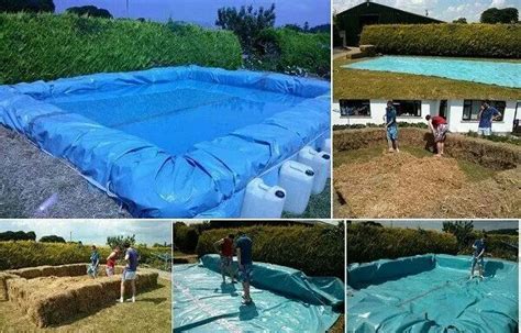 Sweet Bails Of Hay Make A Swimming Pool Backyard Diy Projects Diy