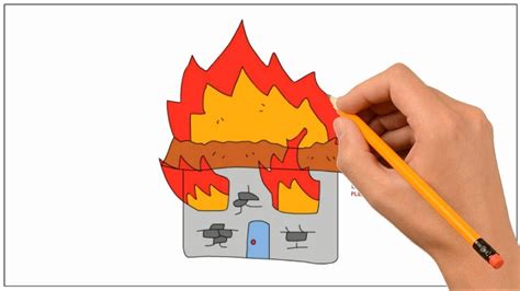 Every day is booyah day when you play the garena free fire pc game edition. How to Draw Burning House Step by Step Easy | Coloring ...