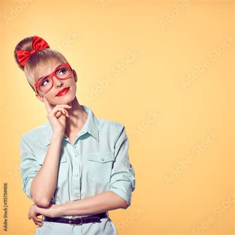 Fashion Nerd Woman In Stylish Glasses Having Fun Hipster Fashion Girl