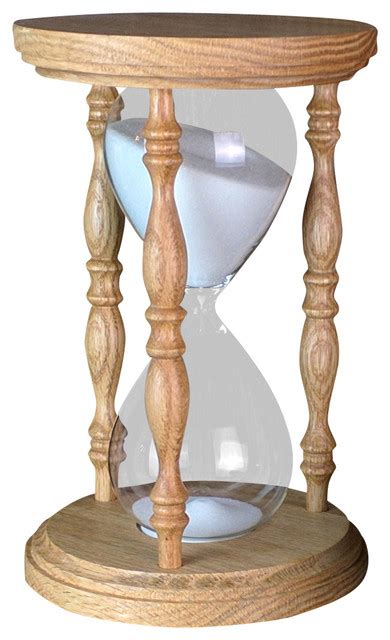 Fancy Hourglass Oak Traditional Decorative Objects And Figurines