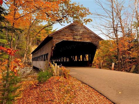 Covered Bridge In Autumn Image Abyss