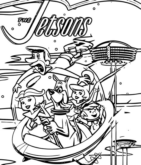 Jetsons Jetson Wecoloringpage Sketch Coloring Page