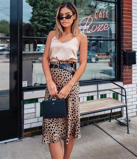 60 Cool Ways To Style A Leopard Satin Skirt 50 ~ Litledress Printed