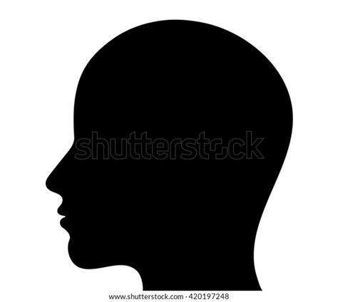 Human Head Silhouette Stock Vector Royalty Free 420197248