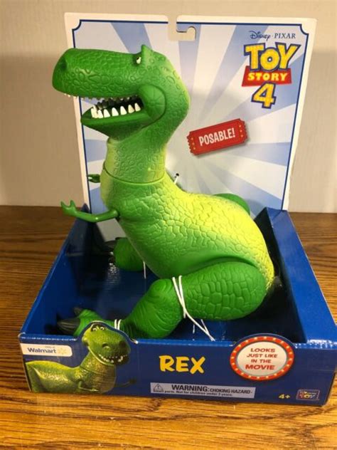 Toy Story 4 Rex 15 Posable Dinosaur Figure Disney Pixar Brand New Rare