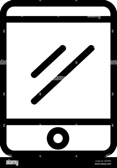 Mobile Phone Icon Vector Isolated Contour Symbol Illustration Stock