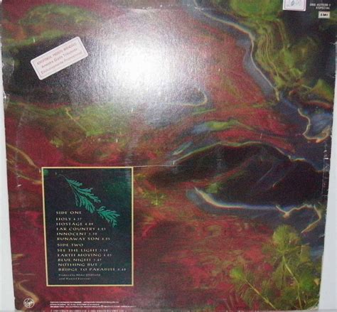 Earth Moving Emi Lp Mike Oldfield Worldwide Discography