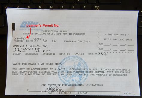 Application For Learners Permit In California