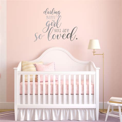 Darling Baby Girl Nursery Wall Decal A Great Impression
