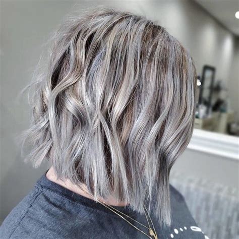 The Hottest Shades And Highlights For Gray Hair Its Rosy Cool