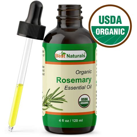 Best Naturals Organic Rosemary Essential Oil Aromatherapy 4oz