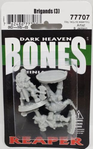Brigands 3 Reaper Miniatures Dark Heaven Bones Rem77707 Dandd Ebay
