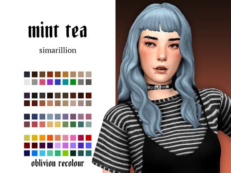 Mint Tea And Mulled Wine By S Imarillion Sims Hair Sims 4 Characters Sims 4