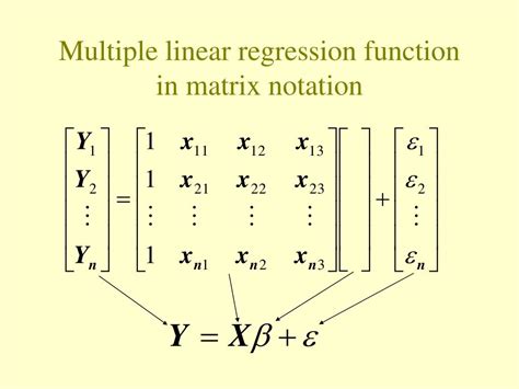 Ppt Linear Regression Models In Matrix Terms Powerpoint Presentation