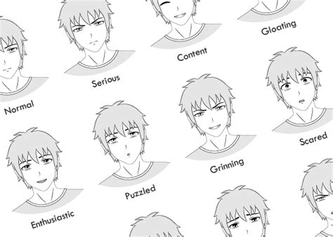 Image of guide to drawing male heads and face characters. Anime Noses Archives - AnimeOutline