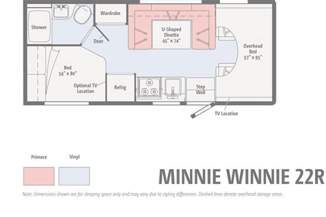 Floorplans In The Winnebago Minnie Winnie And Spirit Lichtsinn Rv Blog