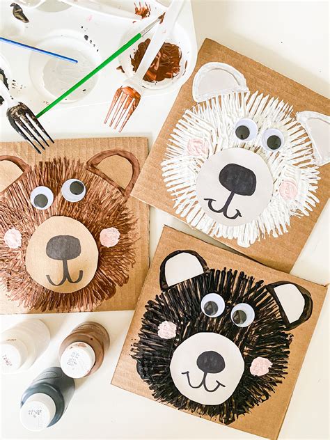 10 Easy Bear Crafts For Kids 2024 Abcdee Learning