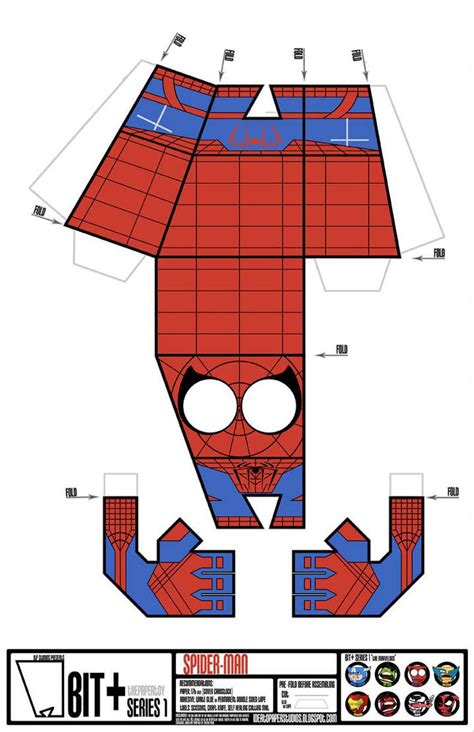Spider Man Bit By Ideatopaperstudios Paper Toys Spiderman Paper