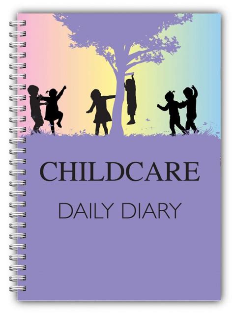 Childcare Diary Purple Tree Design