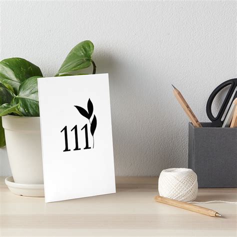 111 Aesthetic Angel Number Art Board Print By Riridesign Redbubble