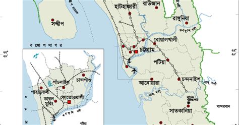 Bangladesh Map All Chittagong Map