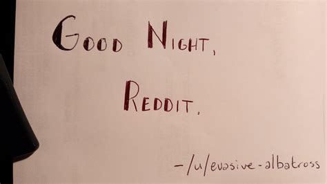 Good Night Reddit R Penmanshipporn