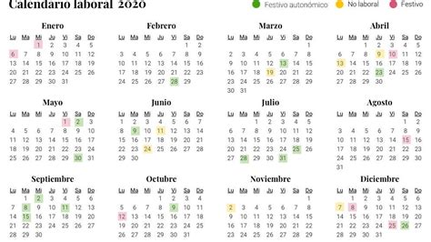Calendario Laboral De 2021 En Madrid Todos Los Puentes Y Festivos Del Año