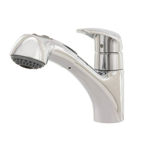 Grohe Eurodisc Single Handle Pull Out Sprayer Kitchen Faucet In Chrome