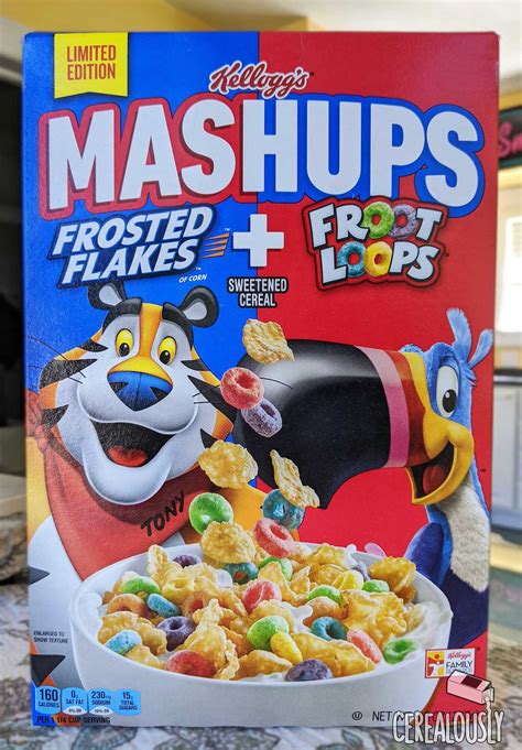 Review Kellogg’s Mashups Frosted Flakes Froot Loops Cerealously