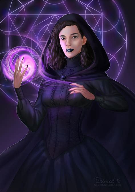 Commission Gothic Witch By Terincat On Deviantart