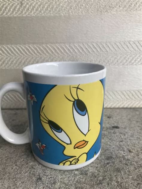 Vintage Looney Tunes Tweety Bird Sylvester Ceramic Mug Warner