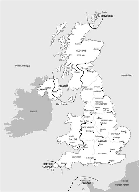 Carte De La Grande Bretagne