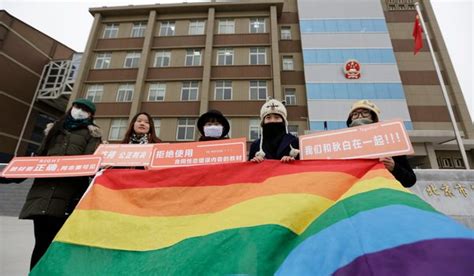 Chinese Student Protesting Books Stance On Homosexuality Meets With
