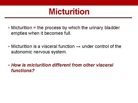 Micturition definition