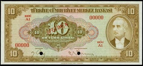 Turkey Turkish Lira Banknote World Banknotes Coins Pictures