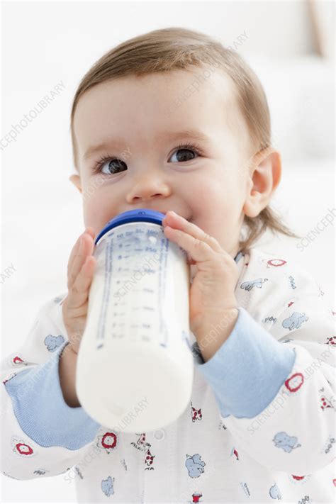 Baby Girl Drinking Milk Stock Image F0035490