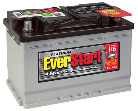 Everstart Platinum Agm Battery Group H6 12volt 760cca