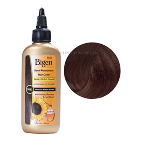 Bigen Medium Warm Brown WB3 Semi-Permanent Hair Color ...
