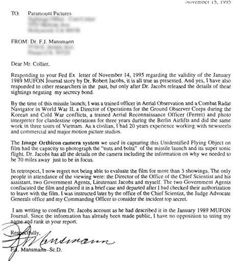 Air Force Rebuttal Letter Template